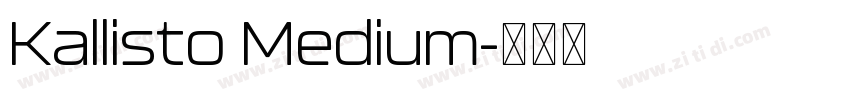 Kallisto Medium字体转换